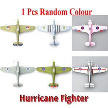 Load image into Gallery viewer, 20*18CM  Assemble Fighter Model Toys Building Tool Sets Combat Aircraft Diecast War-II BF-109 Hurricane Spitfire Pirate Military