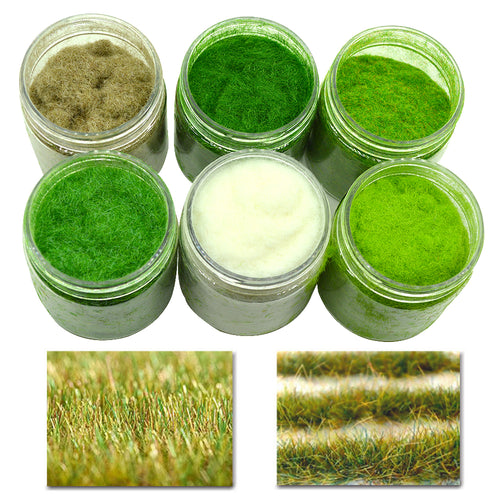 Grass Powder Turf flocking nylon Toy Model Construction Train Material ixed six color / Monochrome Diorama Sand Table